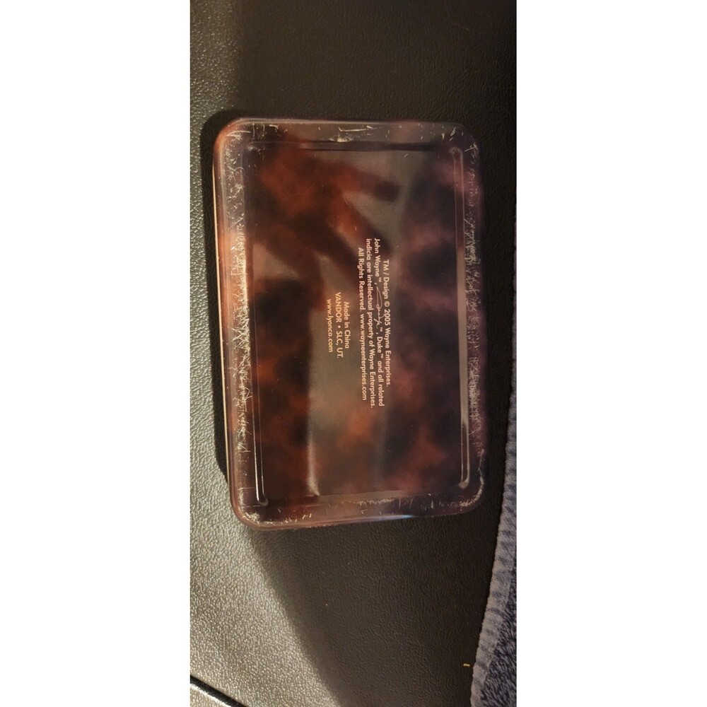 Vintage & Collectible John Wayne 2 decks of playing Sealed cards in a metal tin - Picture 3 of 7